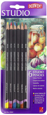 Derwent Studio Pencils Blister Pack of 6 - Al Masam Stationery LLC